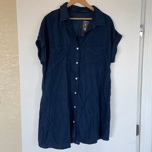 XL dark chambray T-shirt dress - NWT